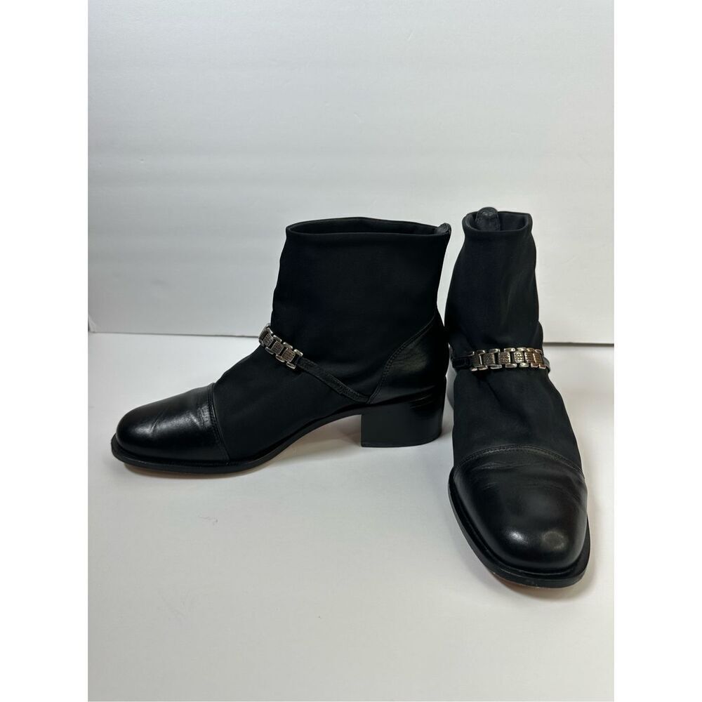Brighton Vintage Black Ankle Boots Sz 9.5